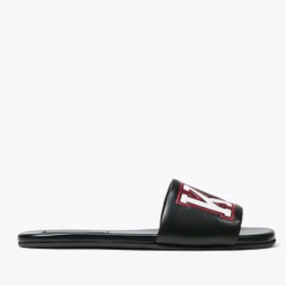 Delphine Michael Kors Collection Leather Slides - Picture 11 of 12